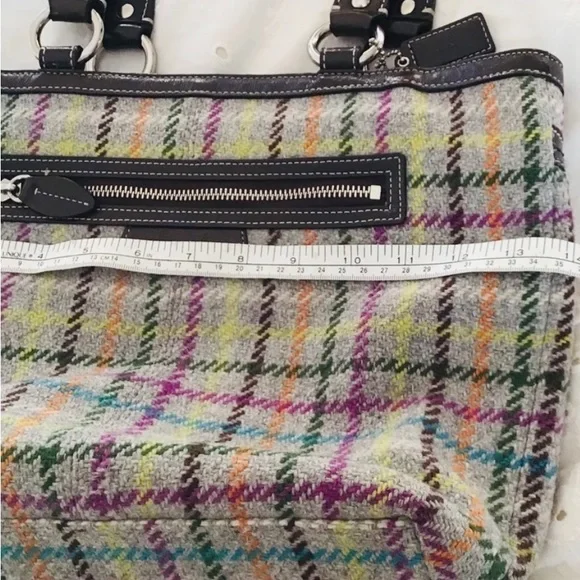 Matching AUTH Coach tweed purse & jacket! Like new! - Picture 10 of 11